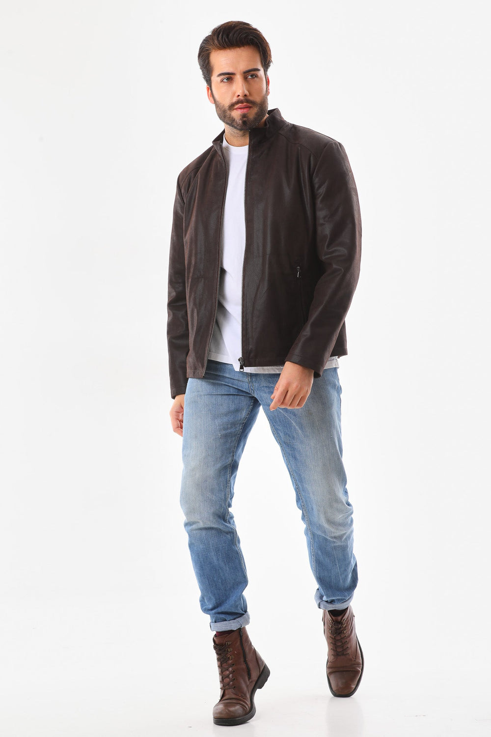 The Varden Brown Leather Jacket