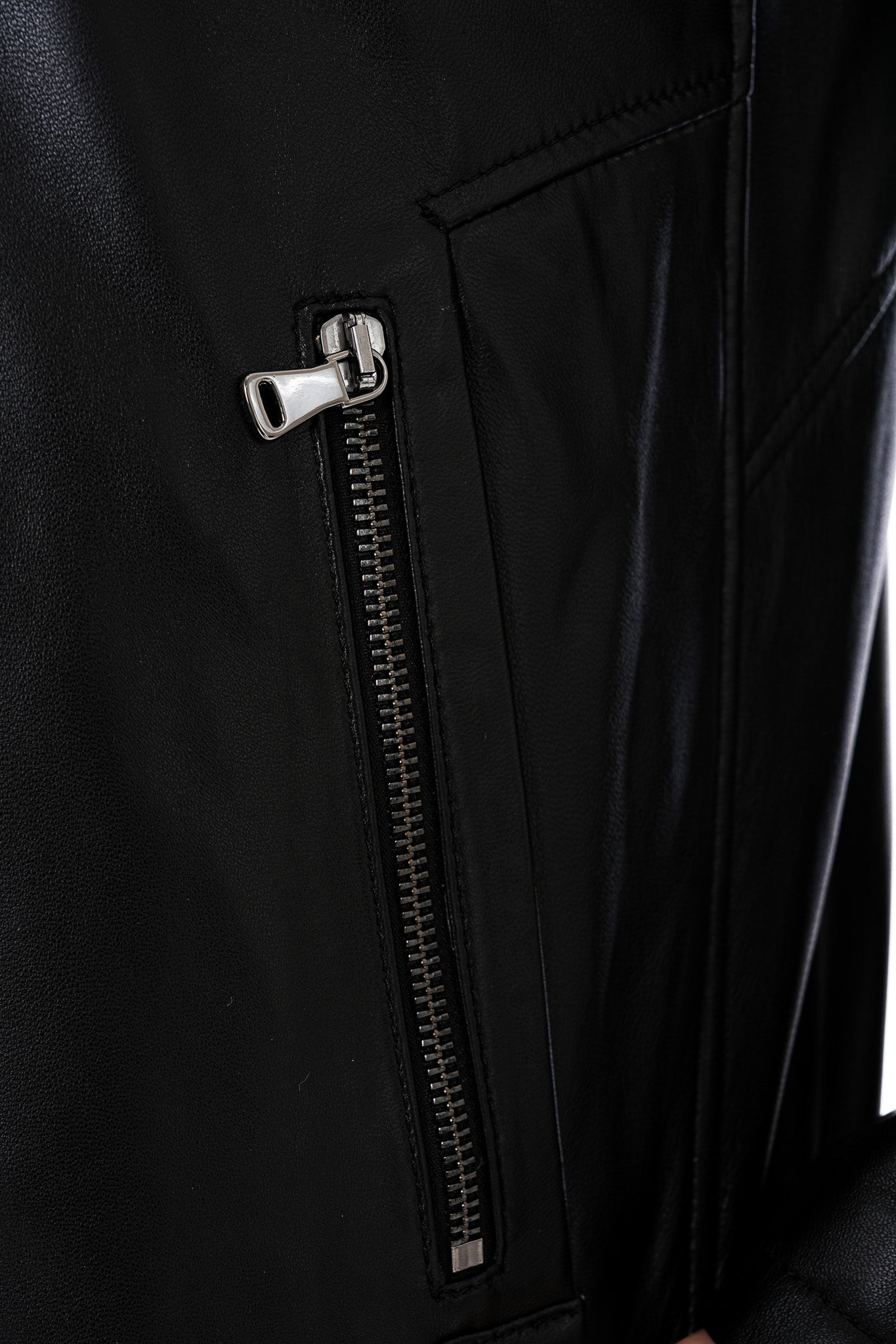 The Falcon Black Smooth Leather Jacket