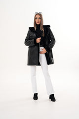 The Belluna Black Shearling Jacket