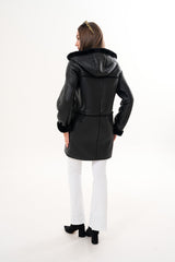 The Belluna Black Shearling Jacket