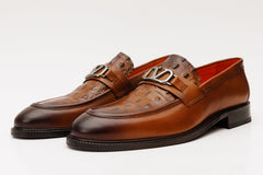 Amsterdam Tan Bit Loafer Shoe