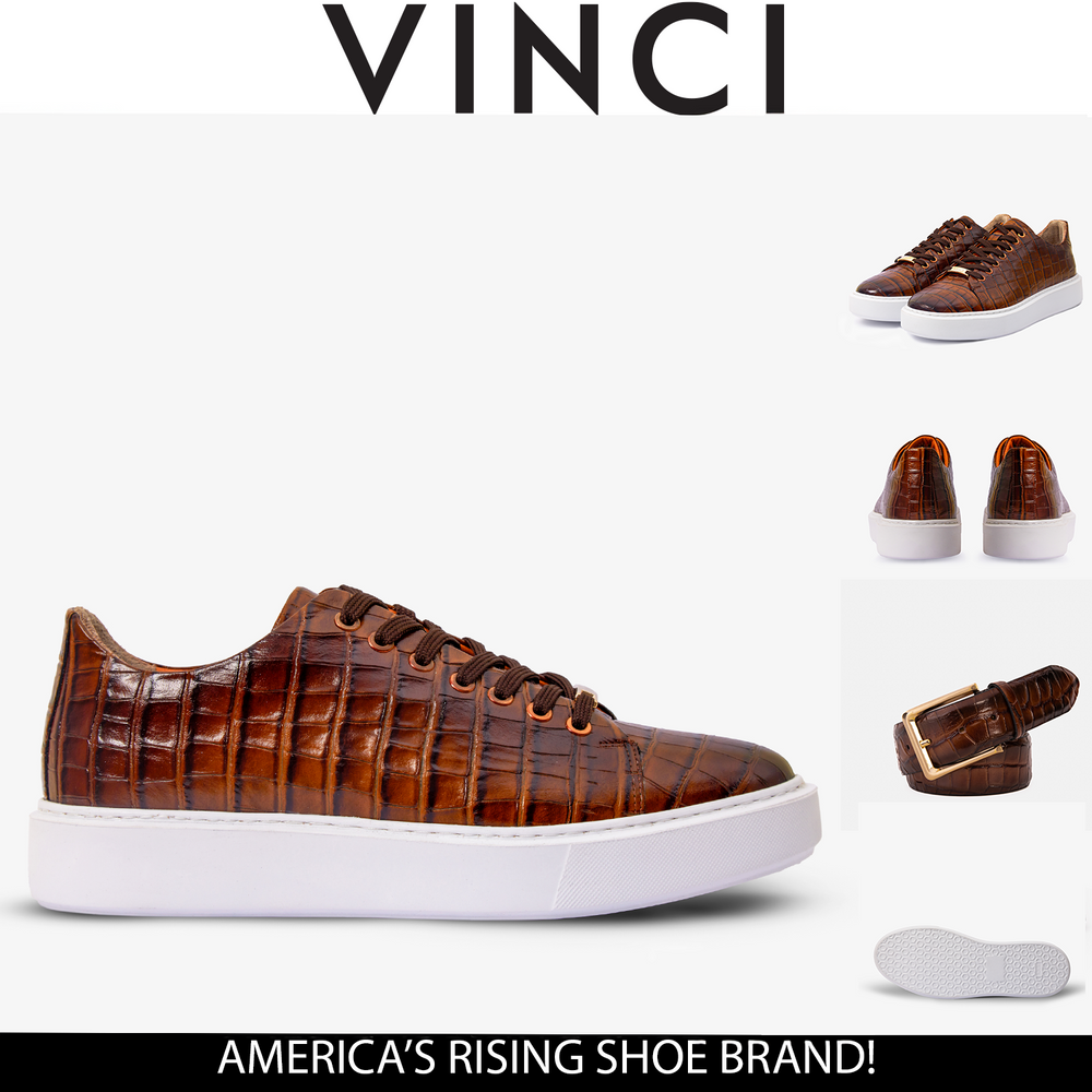 The Dublin Tan Leather Sneaker