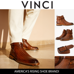 The Morral Tan Handwoven Leather Cross Strap Buckle Zip-Up Boot
