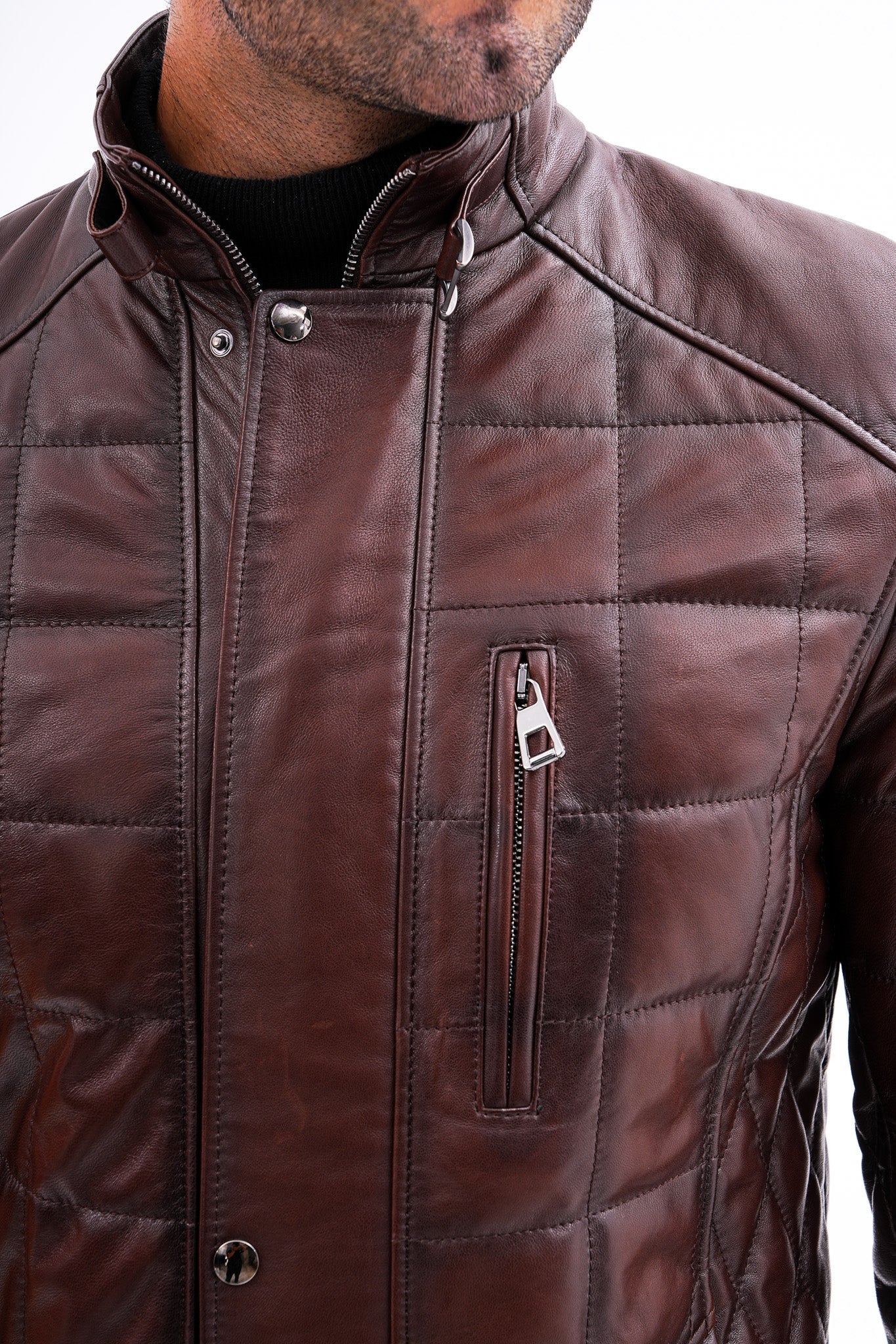 The Modena Quilted Leather Jacket