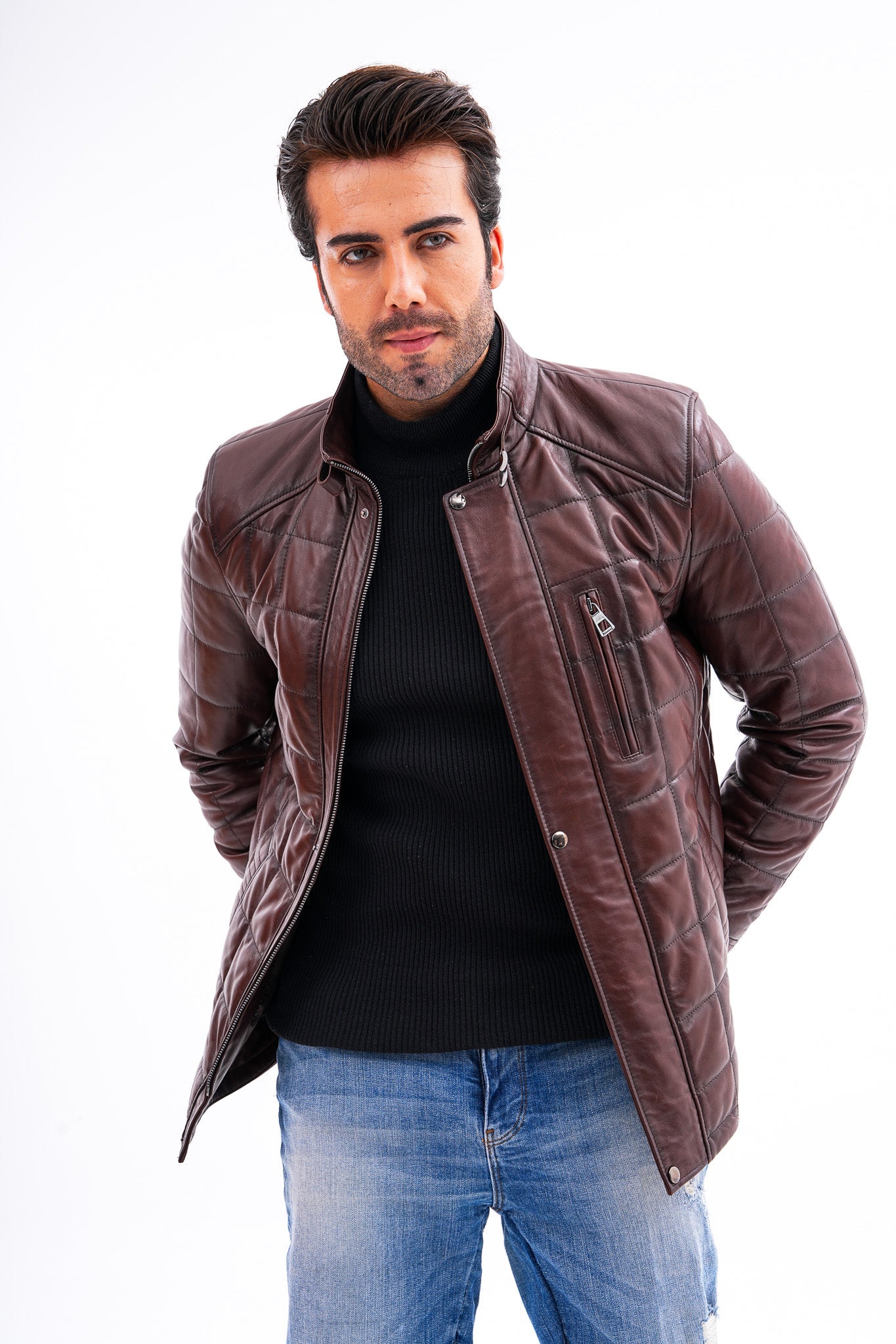 The Modena Quilted Leather Jacket