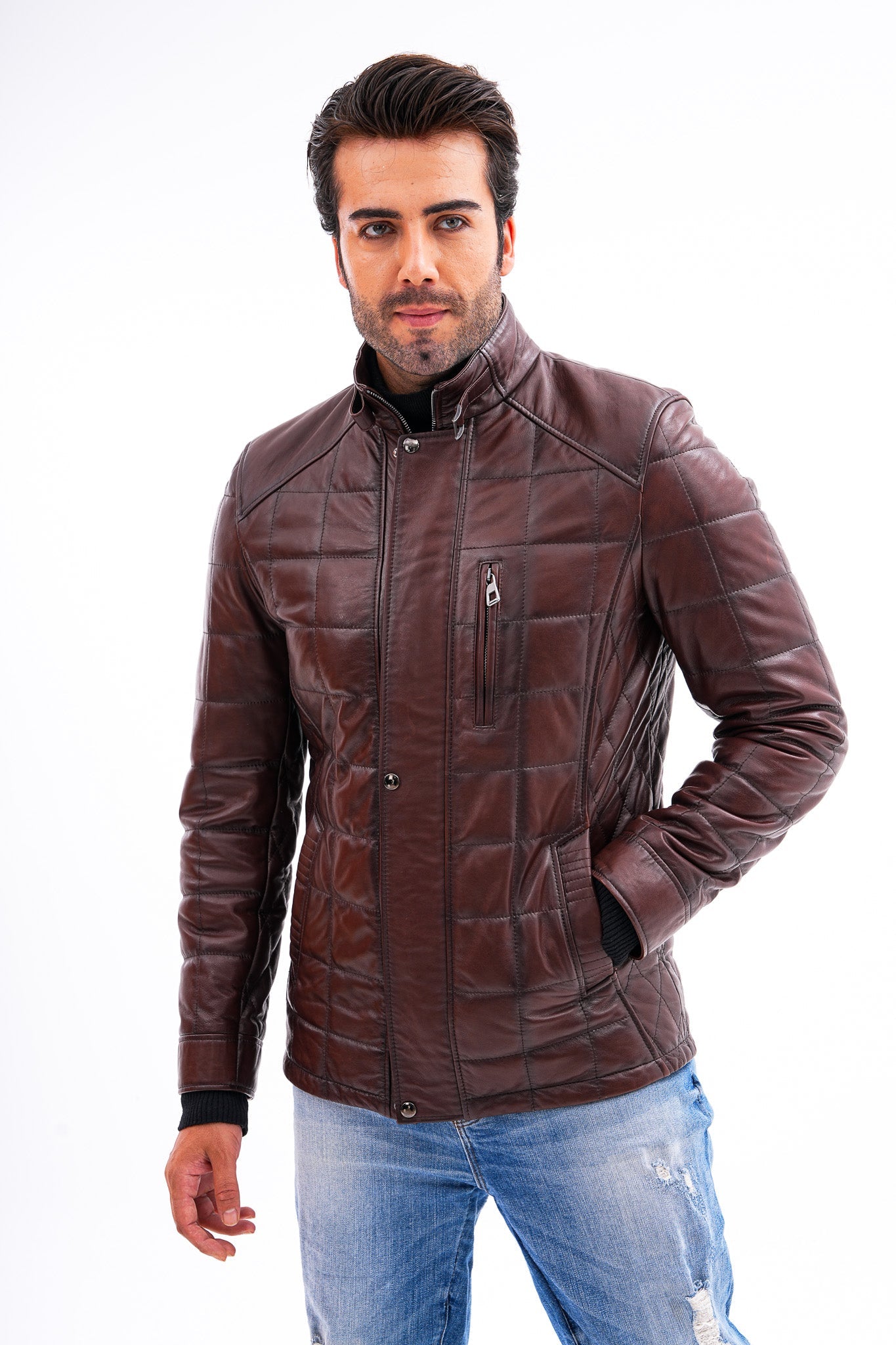 The Modena Quilted Leather Jacket