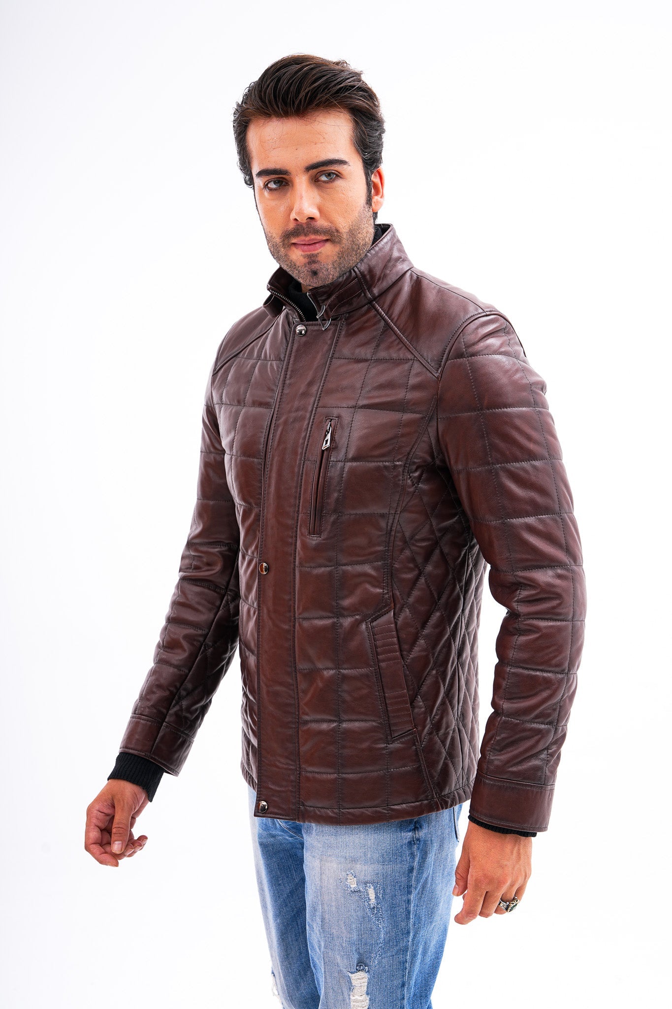 The Modena Quilted Leather Jacket