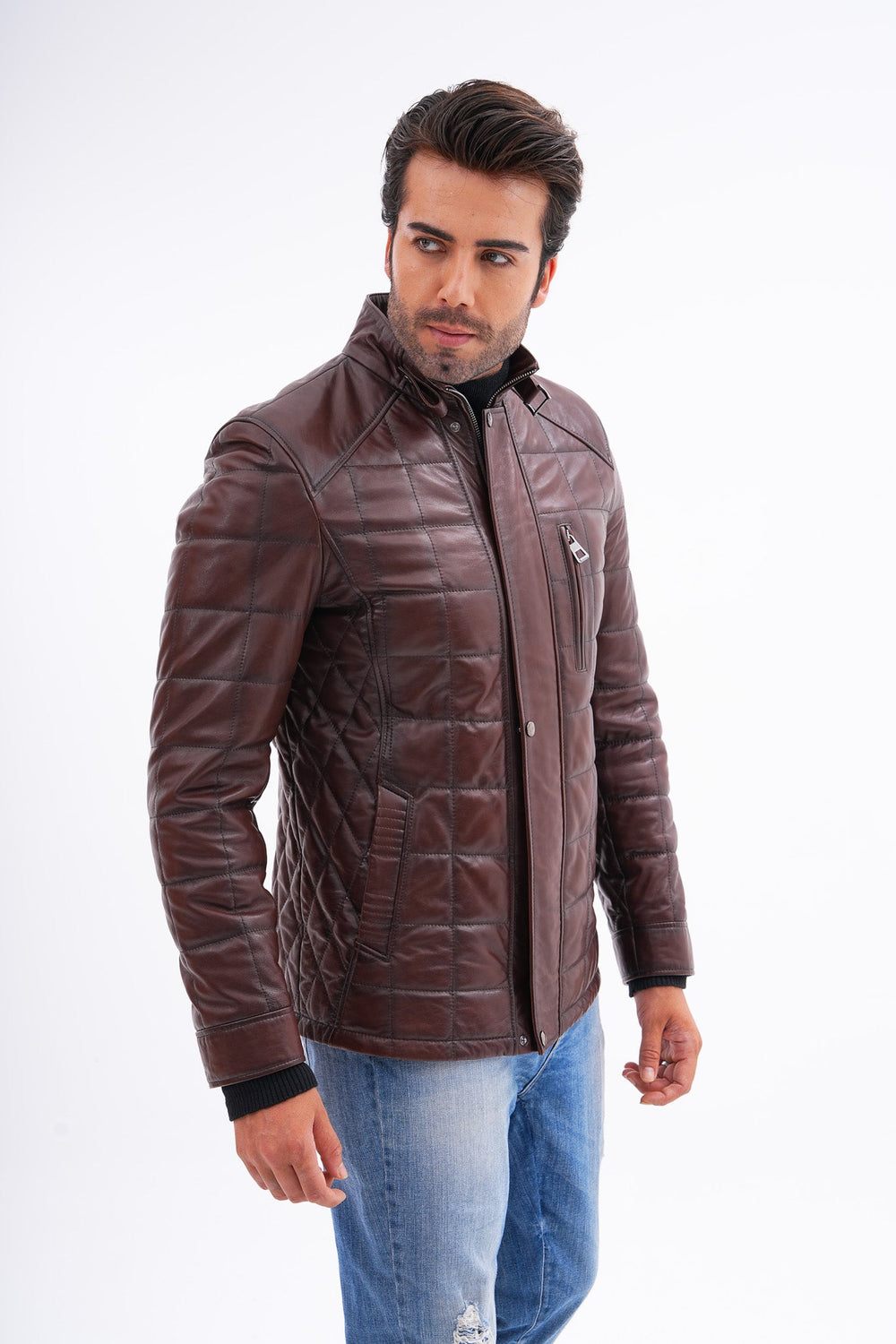 The Modena Quilted Leather Jacket