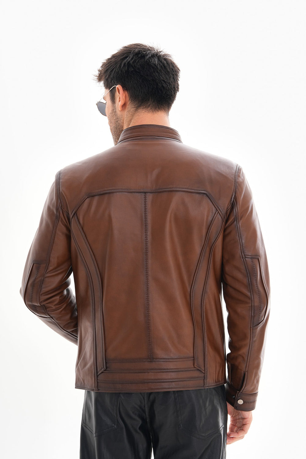 The Arezzo Brown Leather Jacket