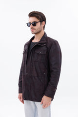The Cremona Deep Brown Suede Leather Jacket