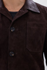 The Matera Suede Brown Leather Jacket