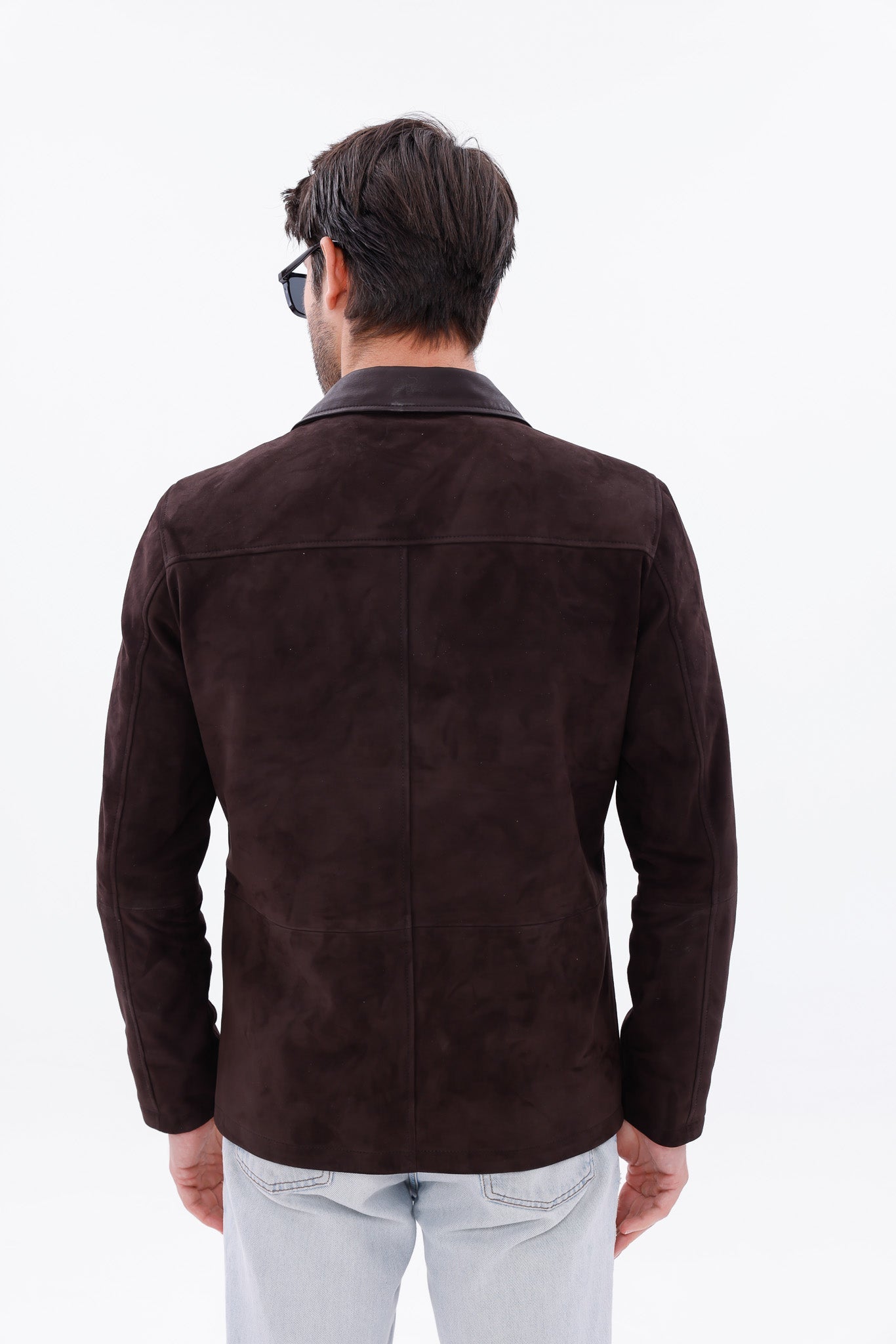 The Matera Suede Brown Leather Jacket