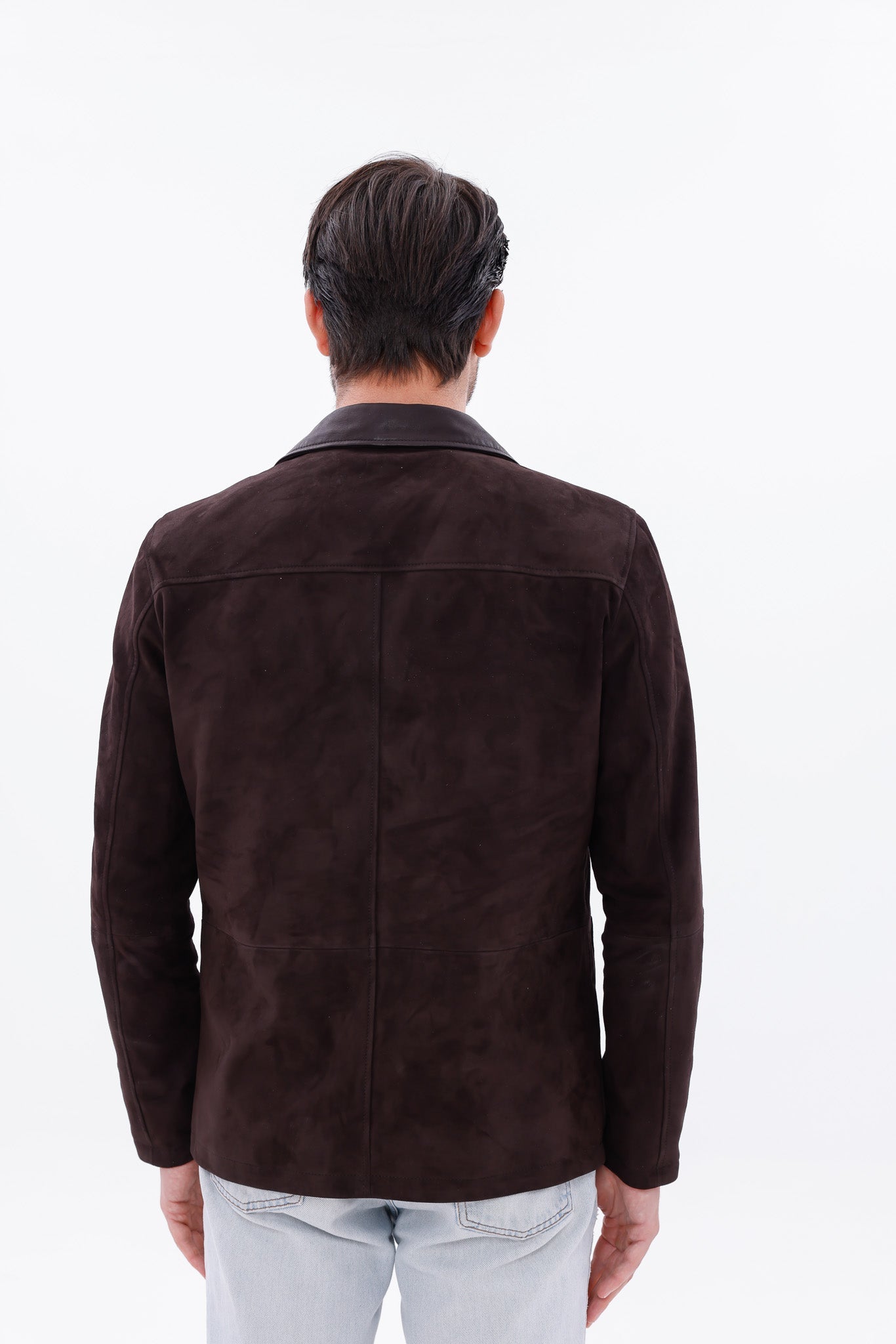 The Matera Suede Brown Leather Jacket