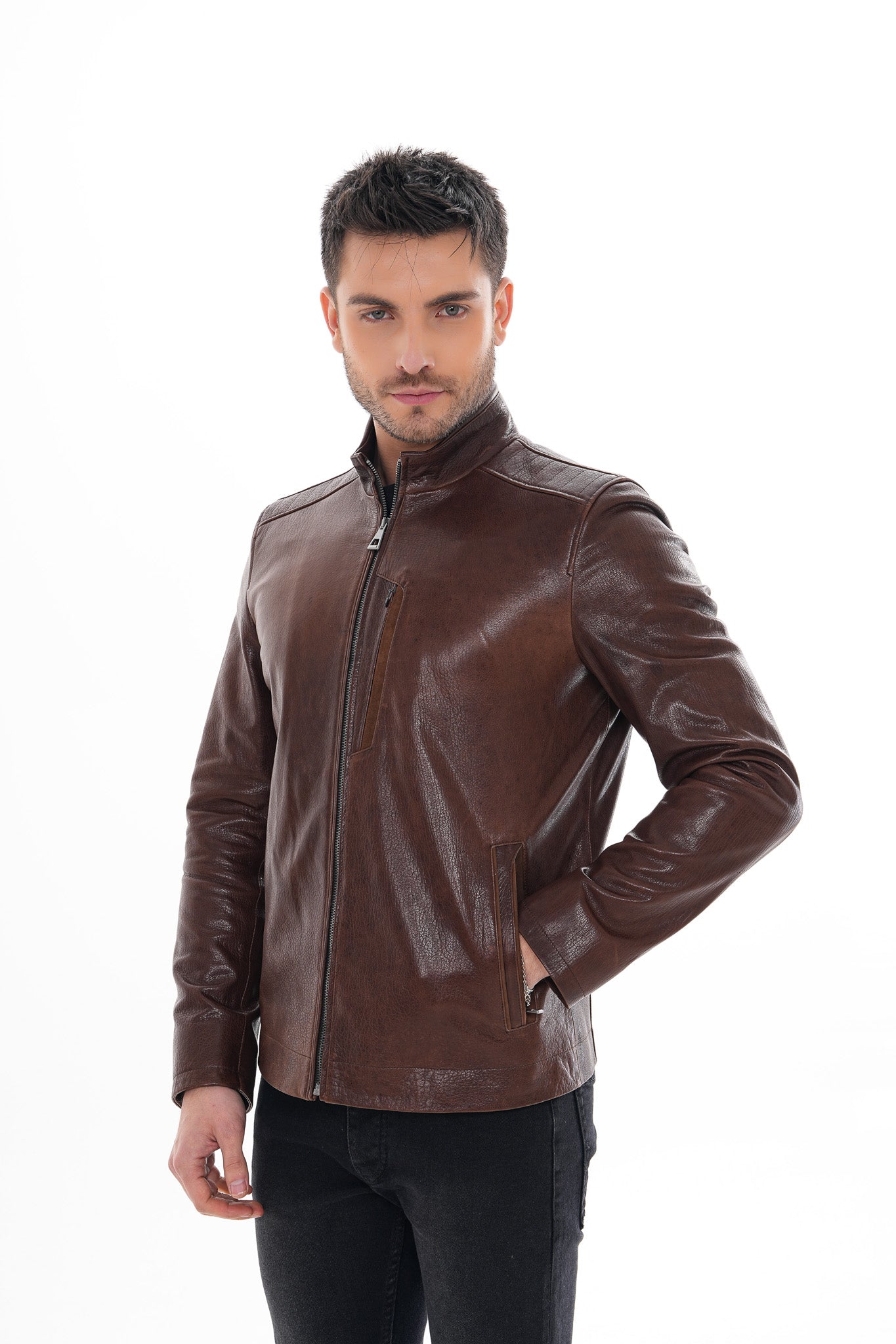 The Marco Brown Leather Jacket