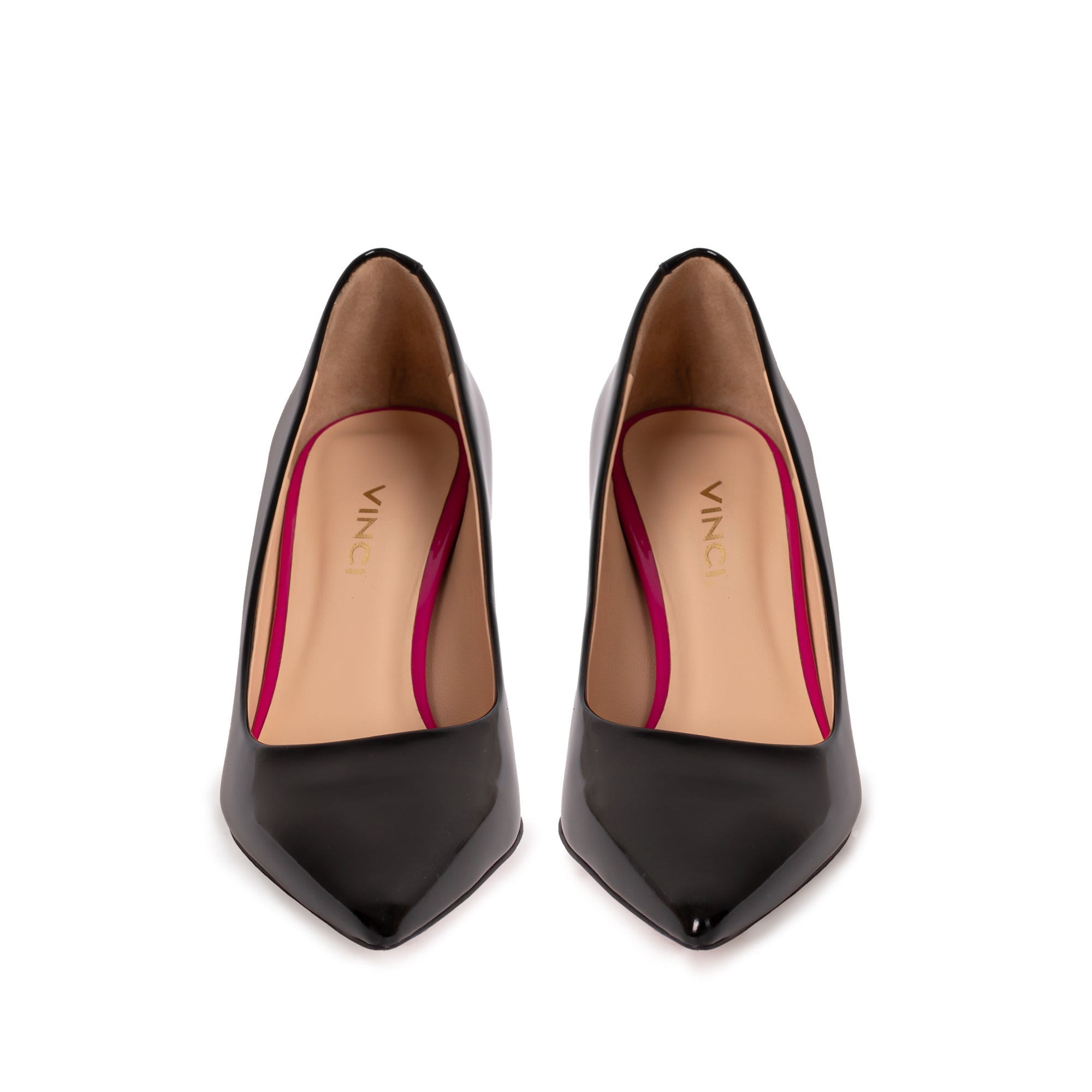 The Brunello Black Leather Pump Shoe