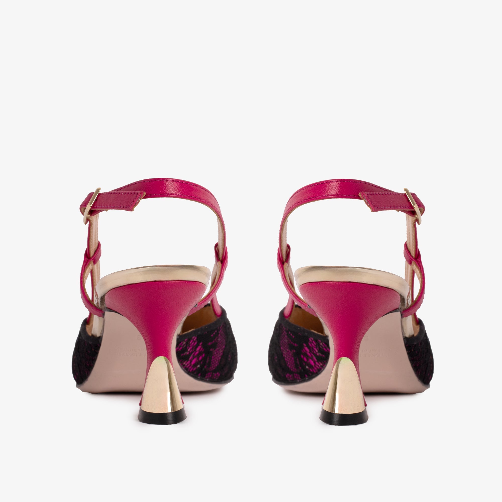 The Bali Fuchsia Leather Slingback Sandal