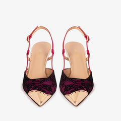 The Bali Fuchsia Leather Slingback Sandal