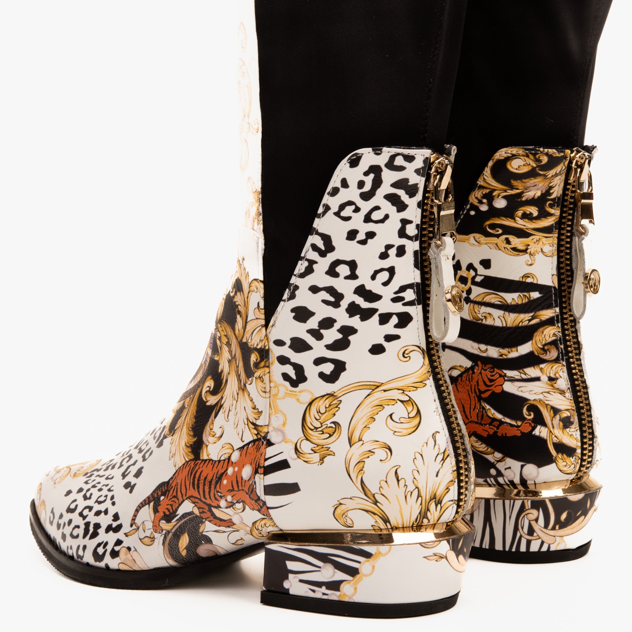 The Perugia Leather Pointy Toe Knee High Boot