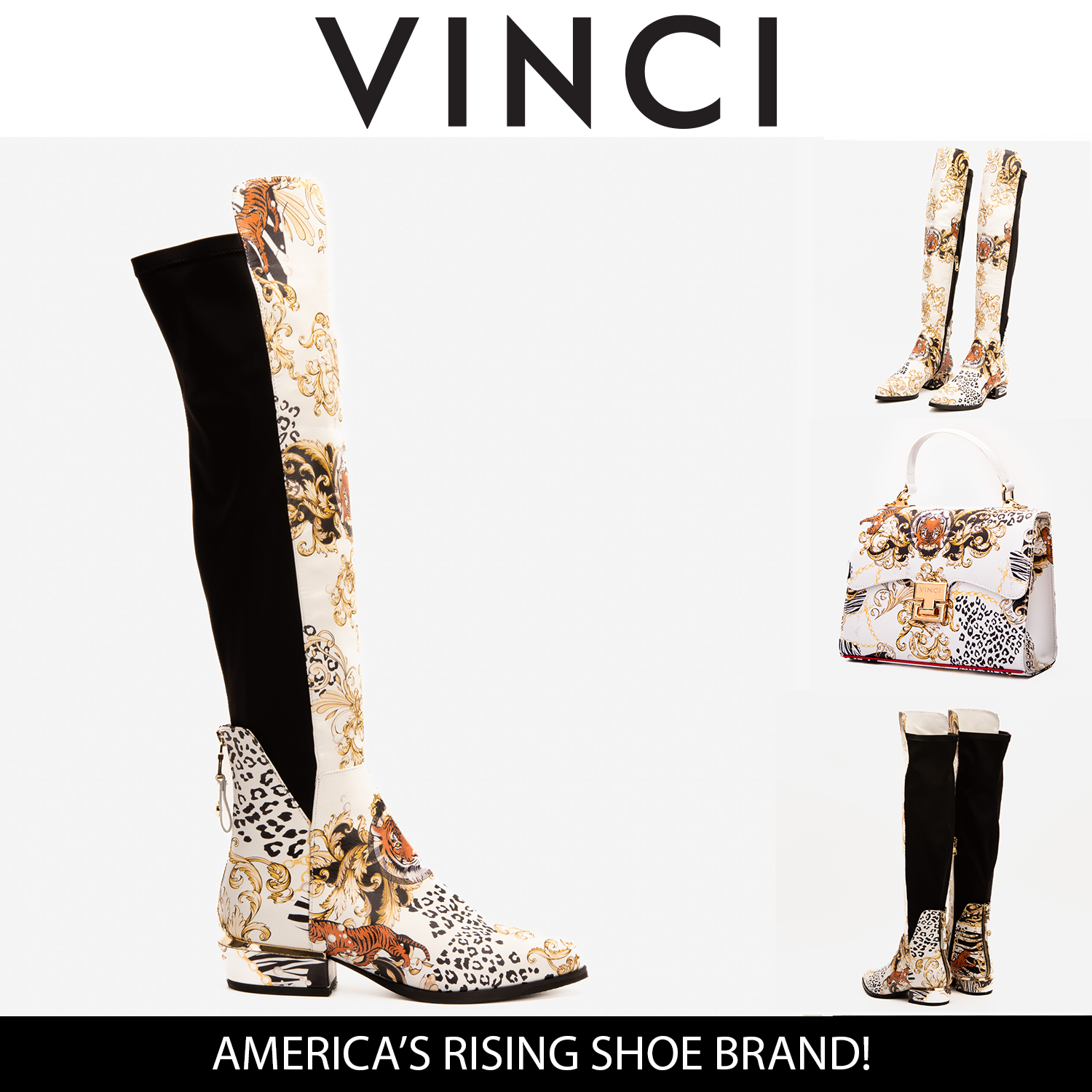 The Perugia Leather Pointy Toe Knee High Boot