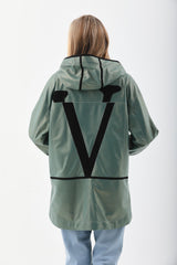 The Sage Olive Green Leather Jacket