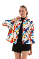 The Odessa Multicolor Leather Jacket