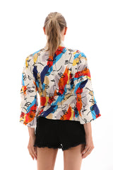 The Odessa Multicolor Leather Jacket