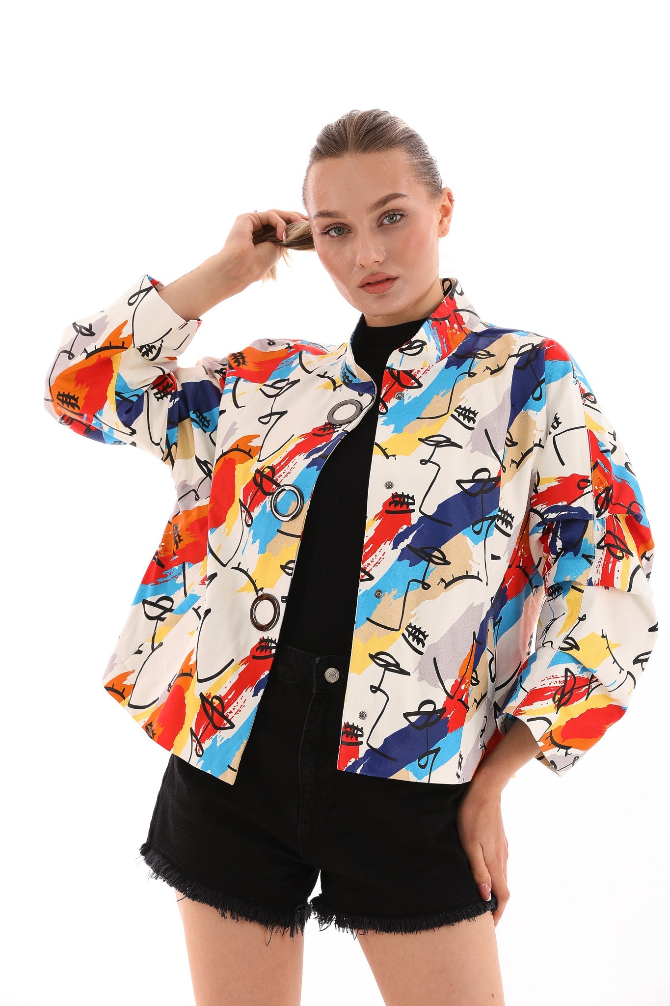 The Odessa Multicolor Leather Jacket