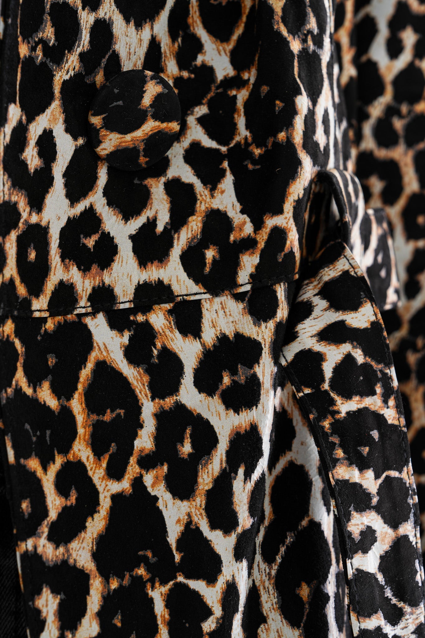 Sienna Abstract Art Leather Jacket – Leopard Edition