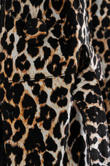 Sienna Abstract Art Leather Jacket – Leopard Edition