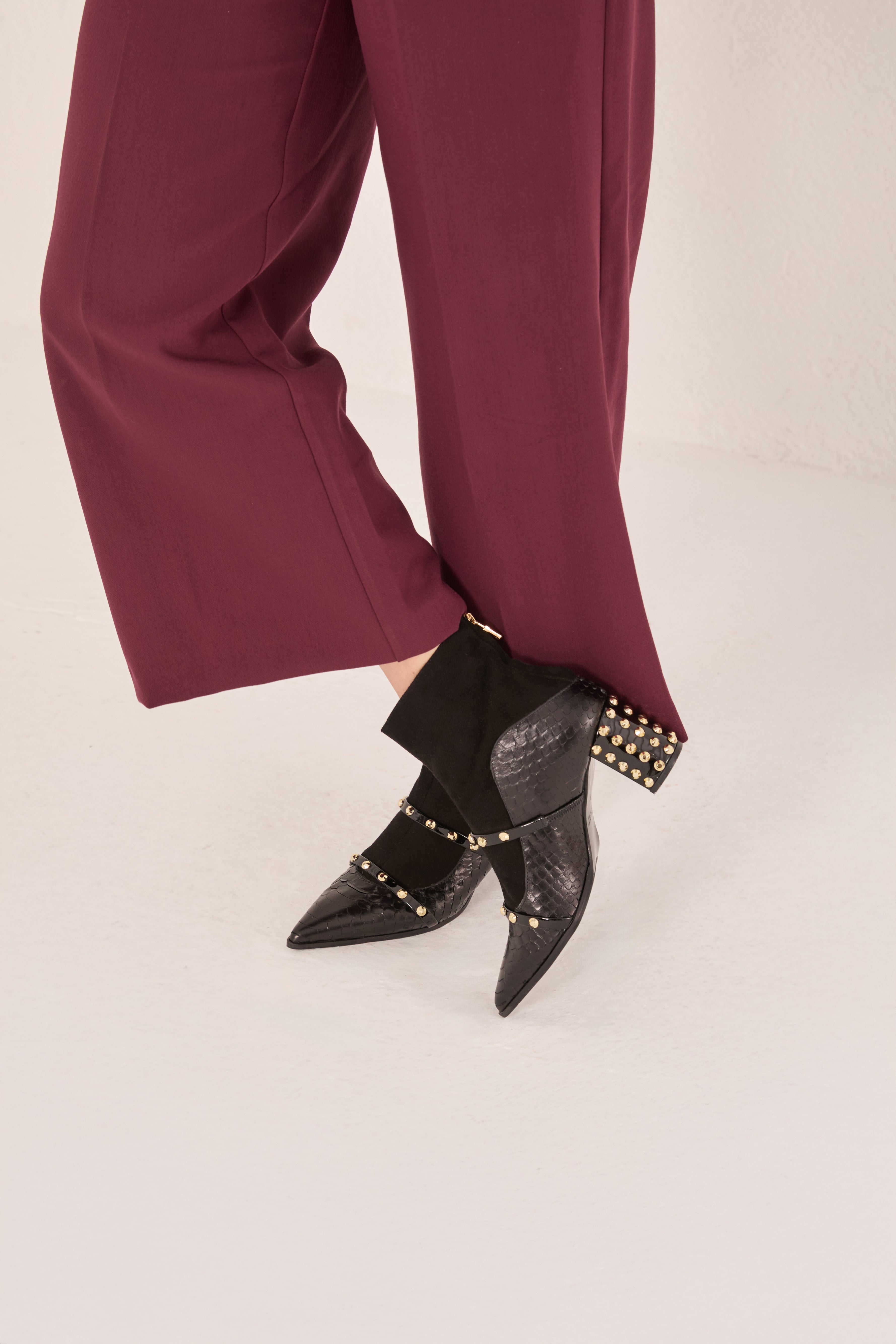 The  Valentina Leather Block Heel Boot