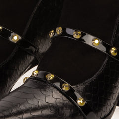 The  Valentina Leather Block Heel Boot