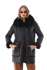 The Boreal Black Leather Jacket