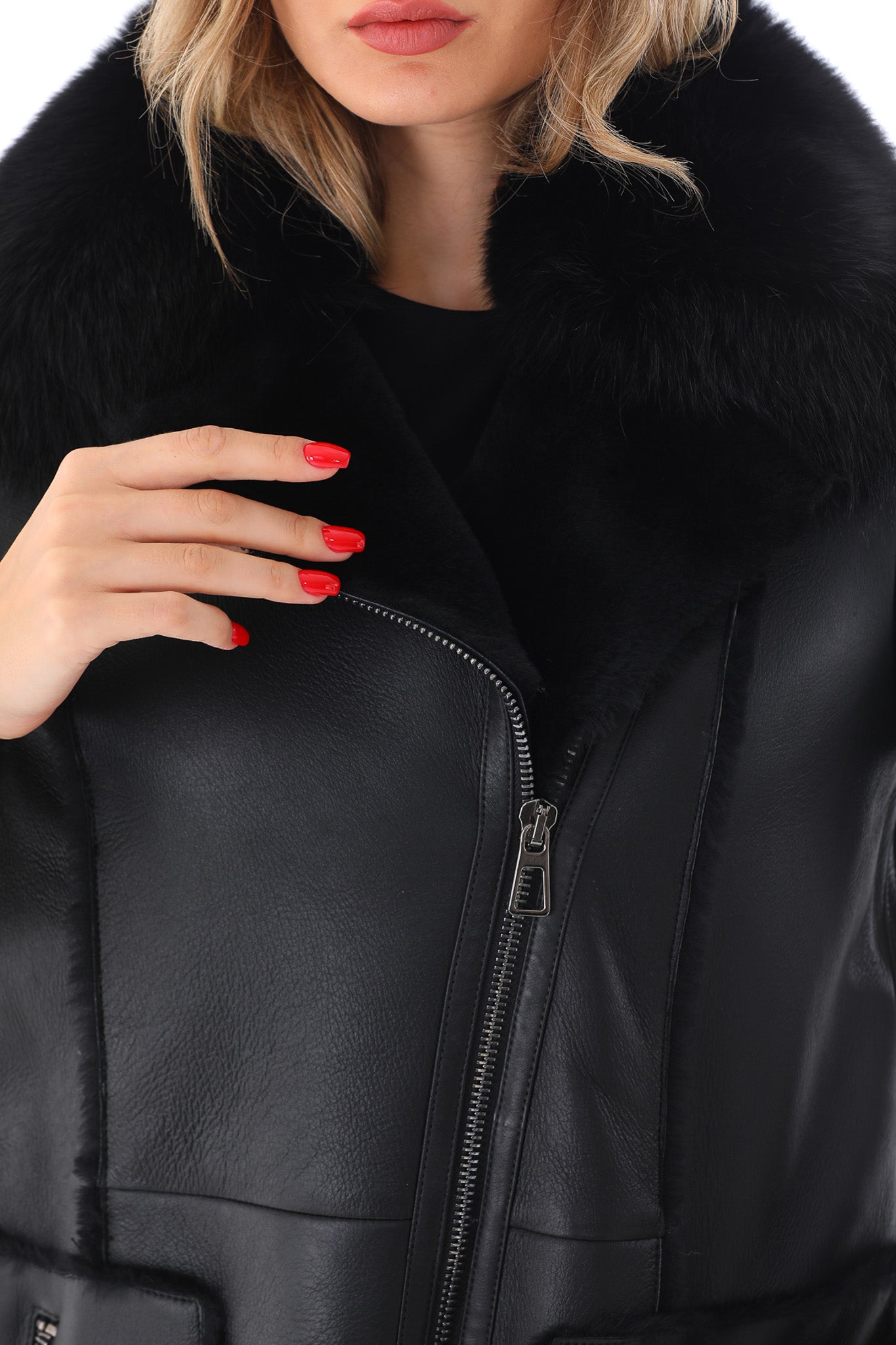 The Boreal Black Leather Jacket