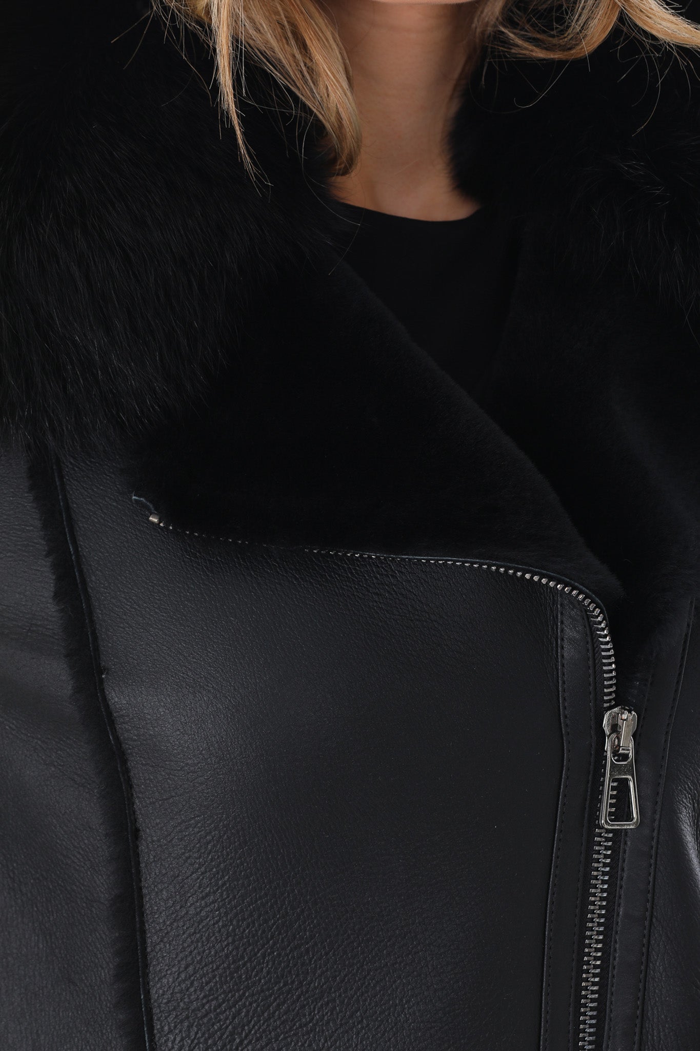 The Boreal Black Leather Jacket