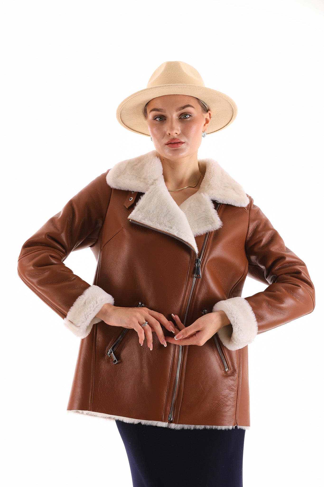 The Prague Tan Leather Jacket