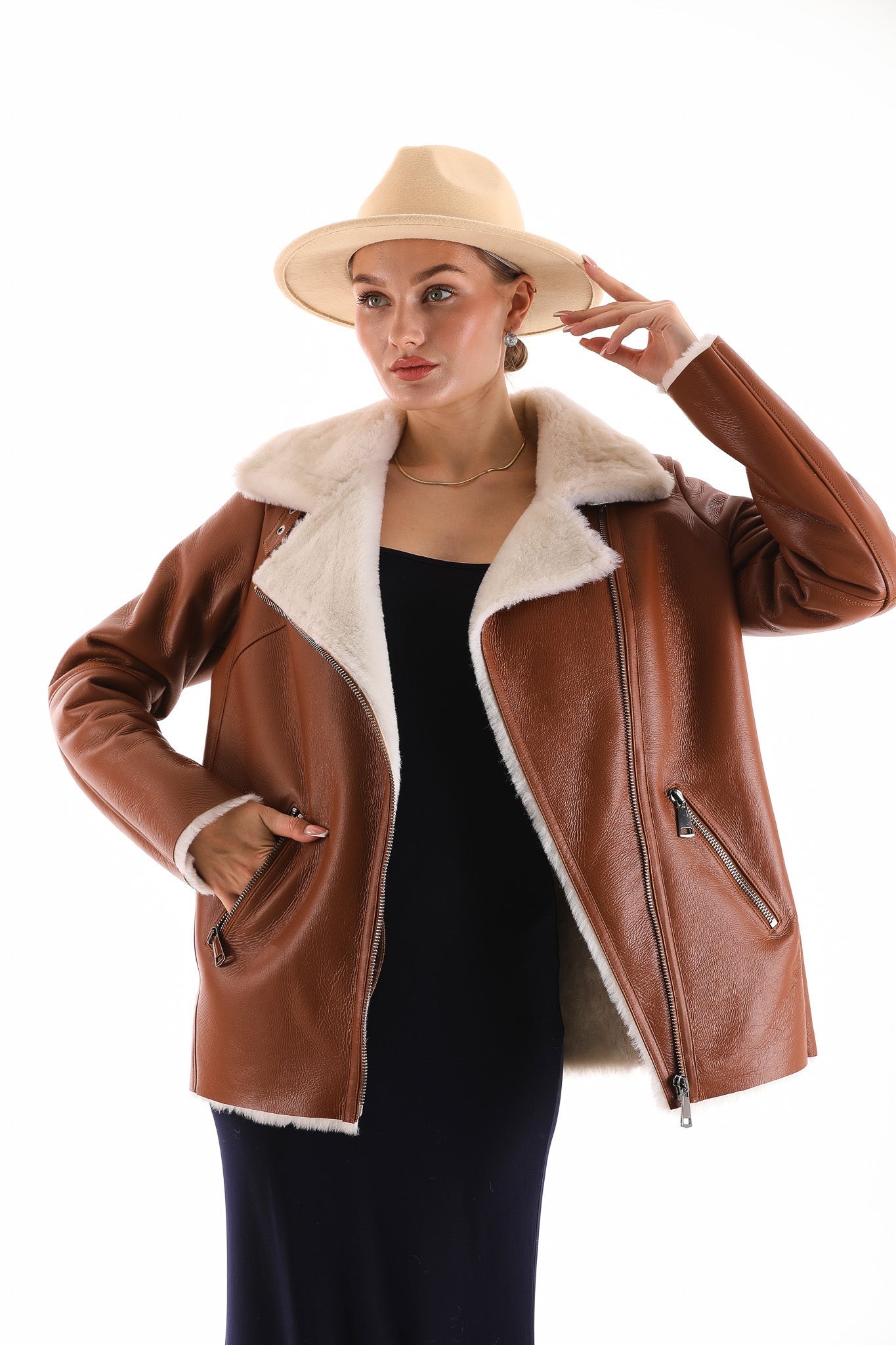 The Prague Tan Leather Jacket