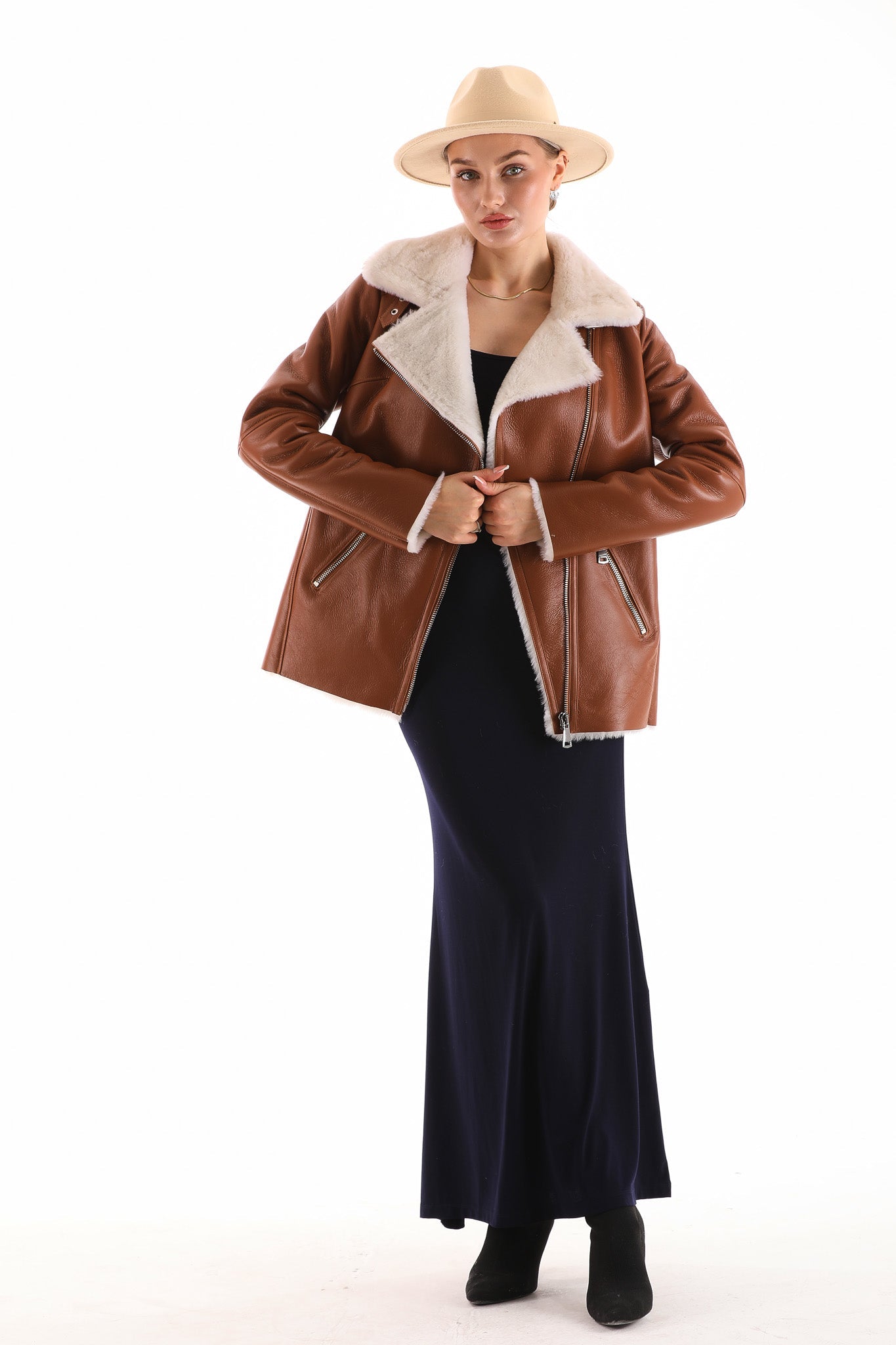 The Prague Tan Leather Jacket
