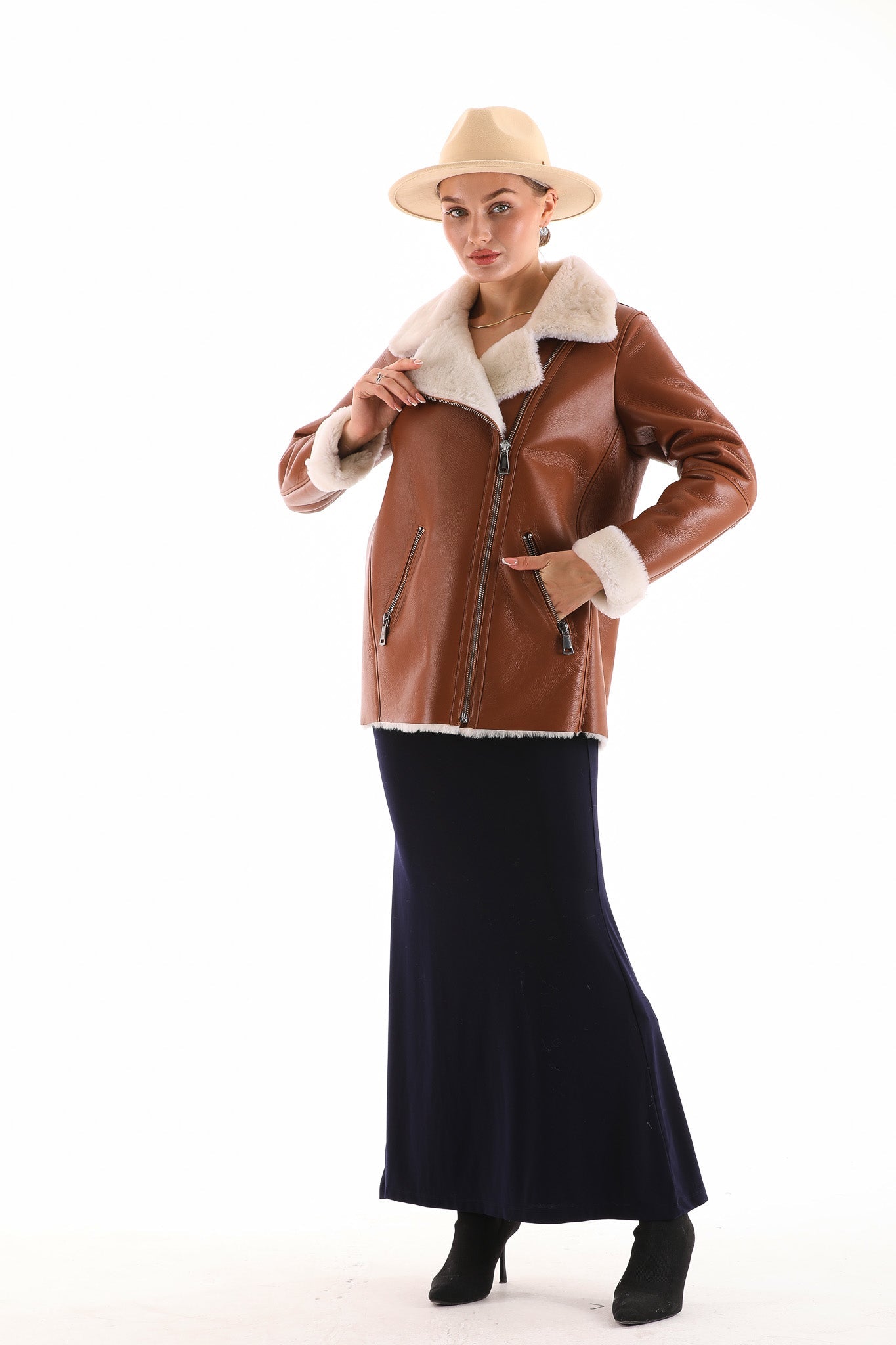 The Prague Tan Leather Jacket