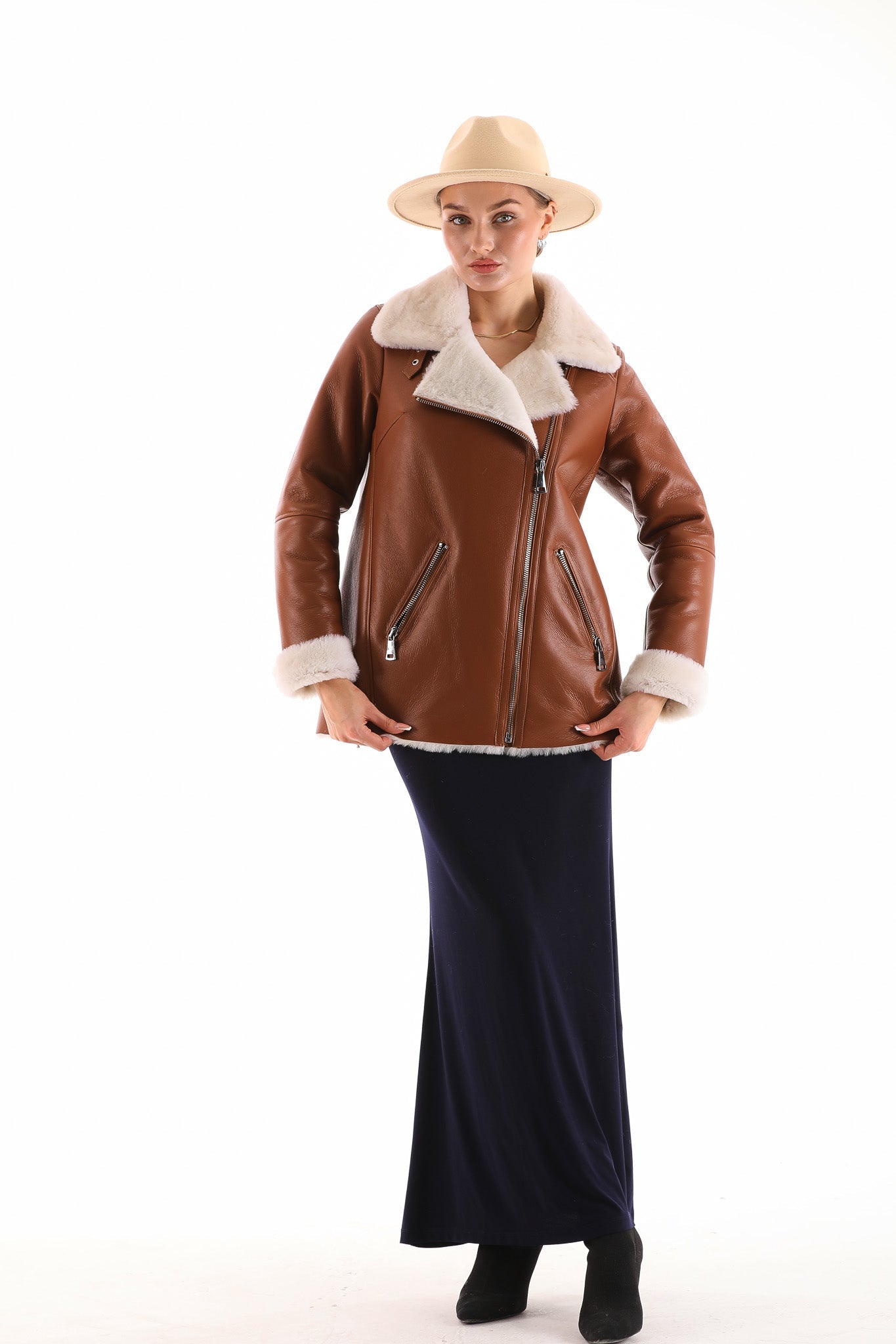The Prague Tan Leather Jacket