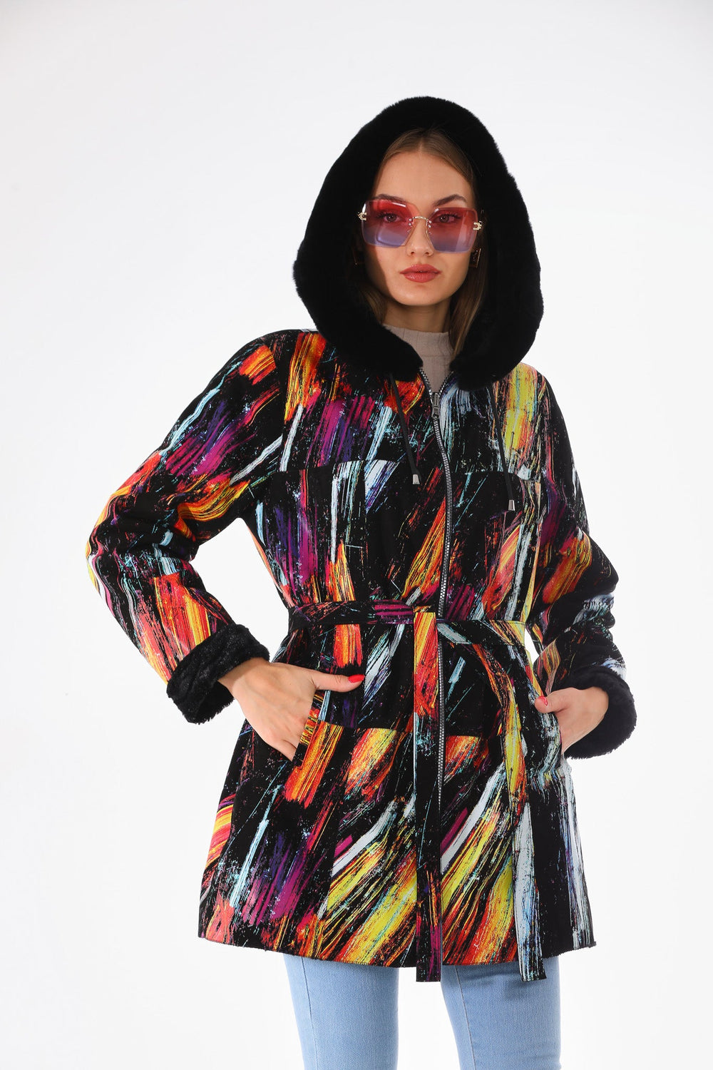 The Prisma Multicolor Leather Jacket