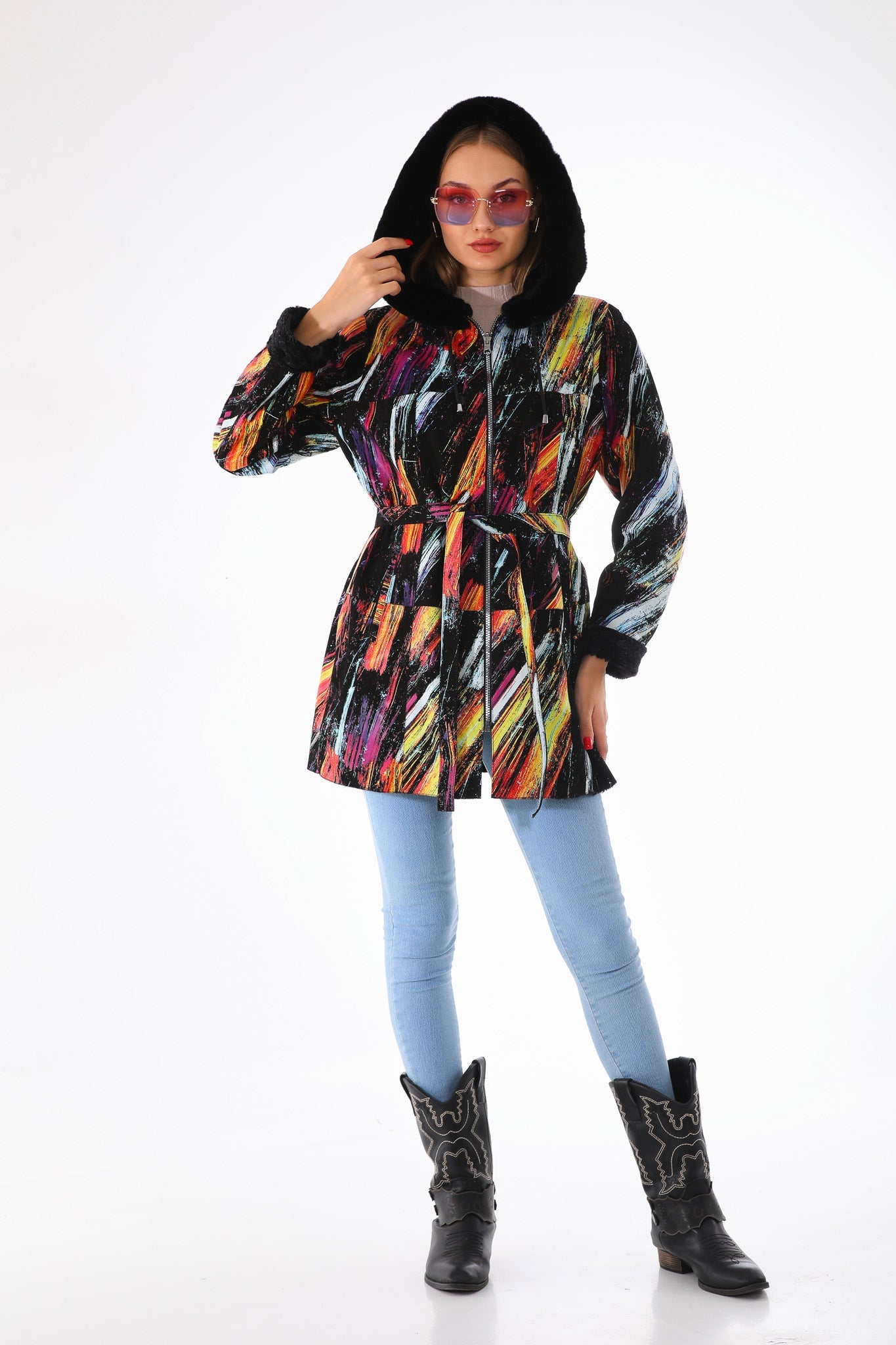 The Prisma Multicolor Leather Jacket