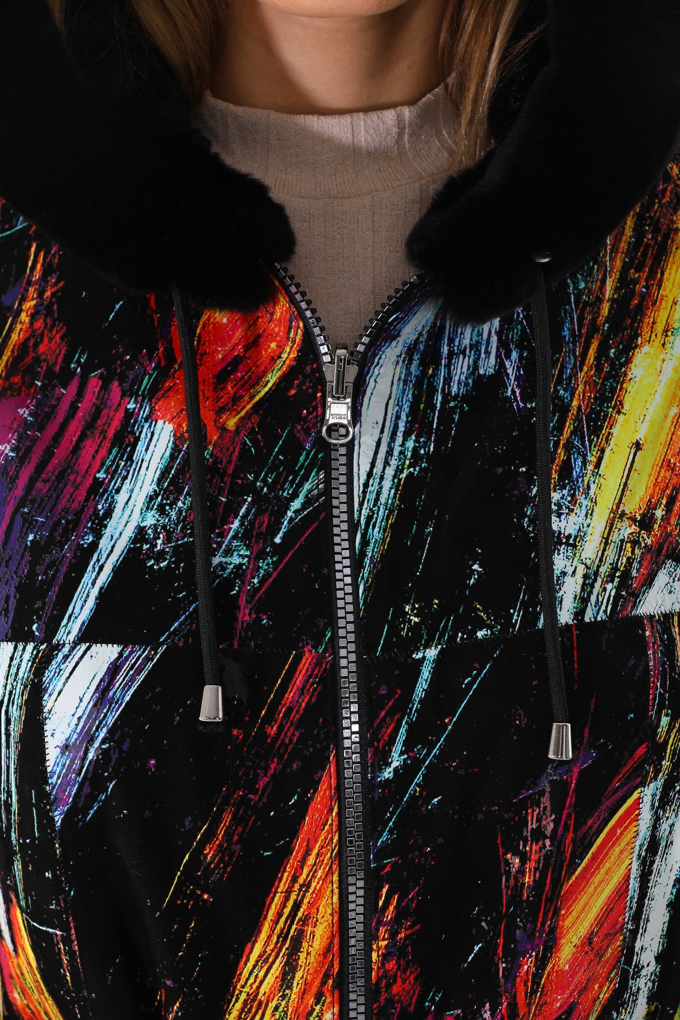 The Prisma Multicolor Leather Jacket