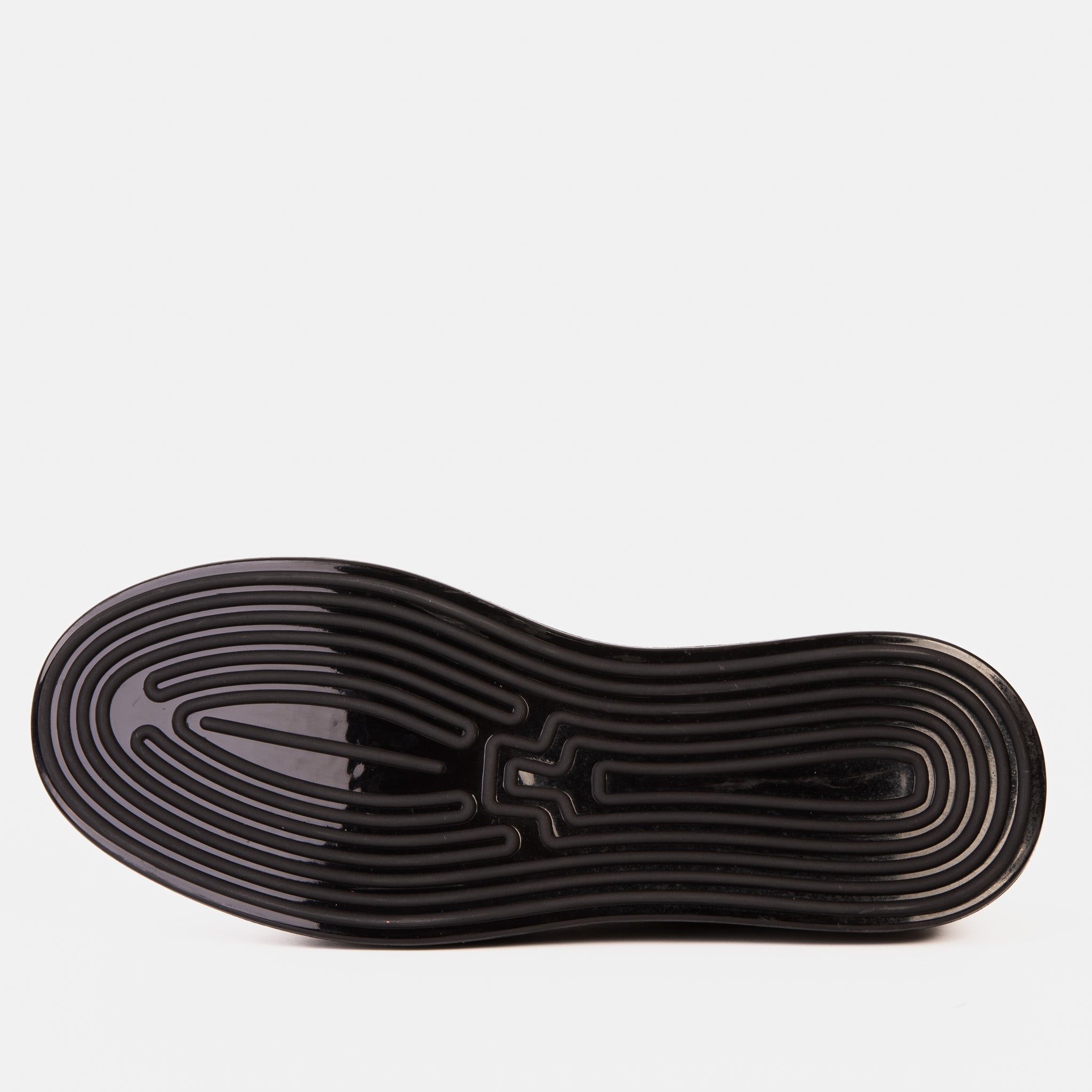 The Peklin Black Leather Sneaker