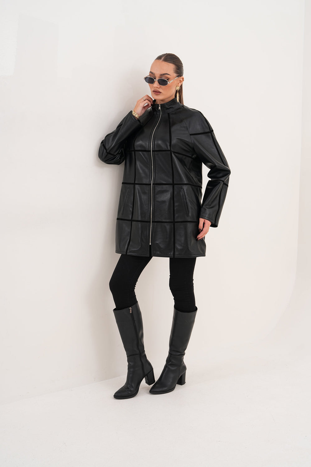 The Prado Reversible Black Leather Leather Jacket