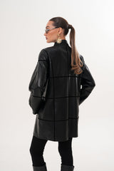 The Prado Reversible Black Leather Leather Jacket