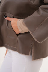 The Geneva Reversible Shearling Leather Jacket