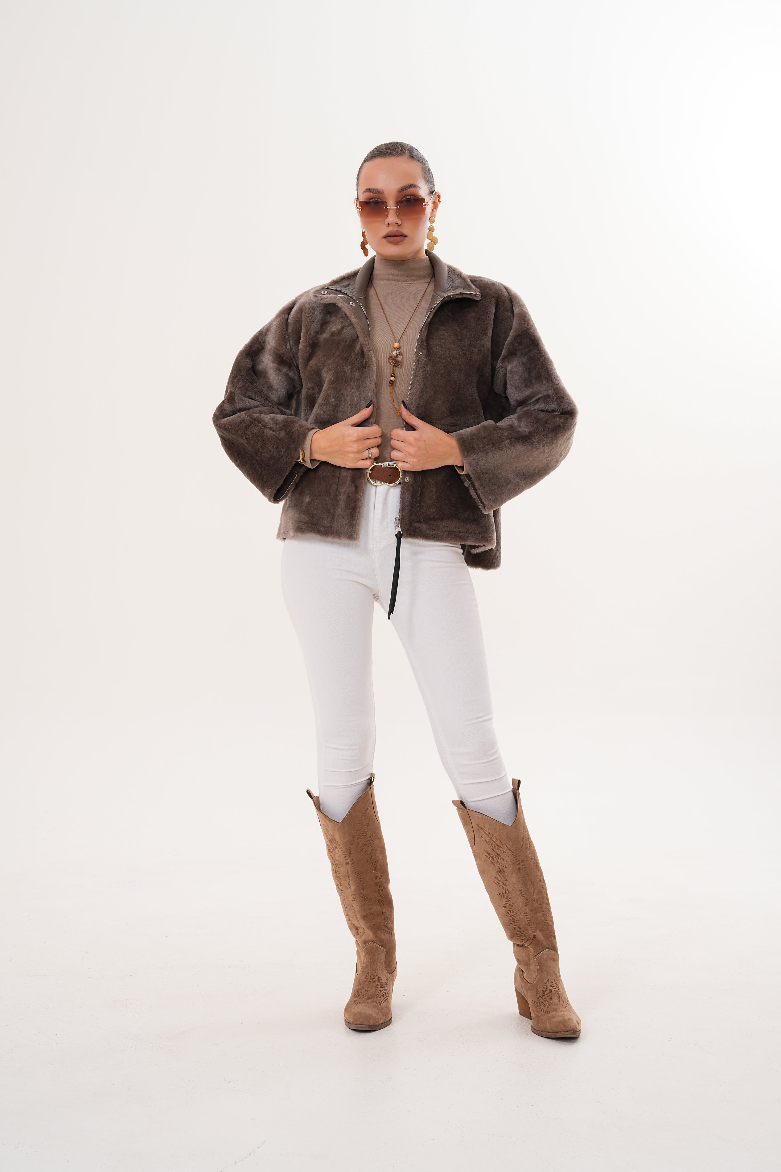 The Geneva Reversible Shearling Leather Jacket