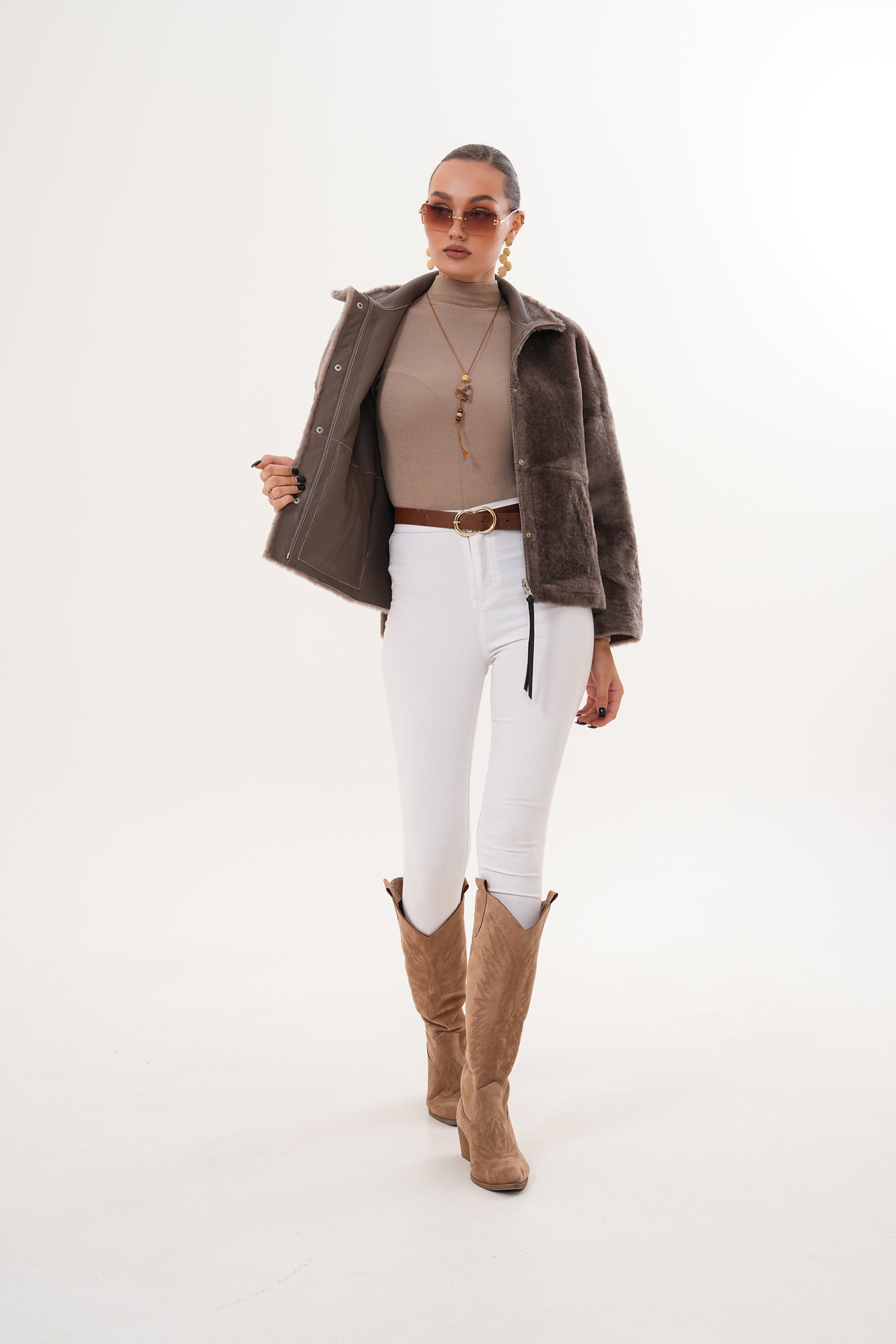 The Geneva Reversible Shearling Leather Jacket
