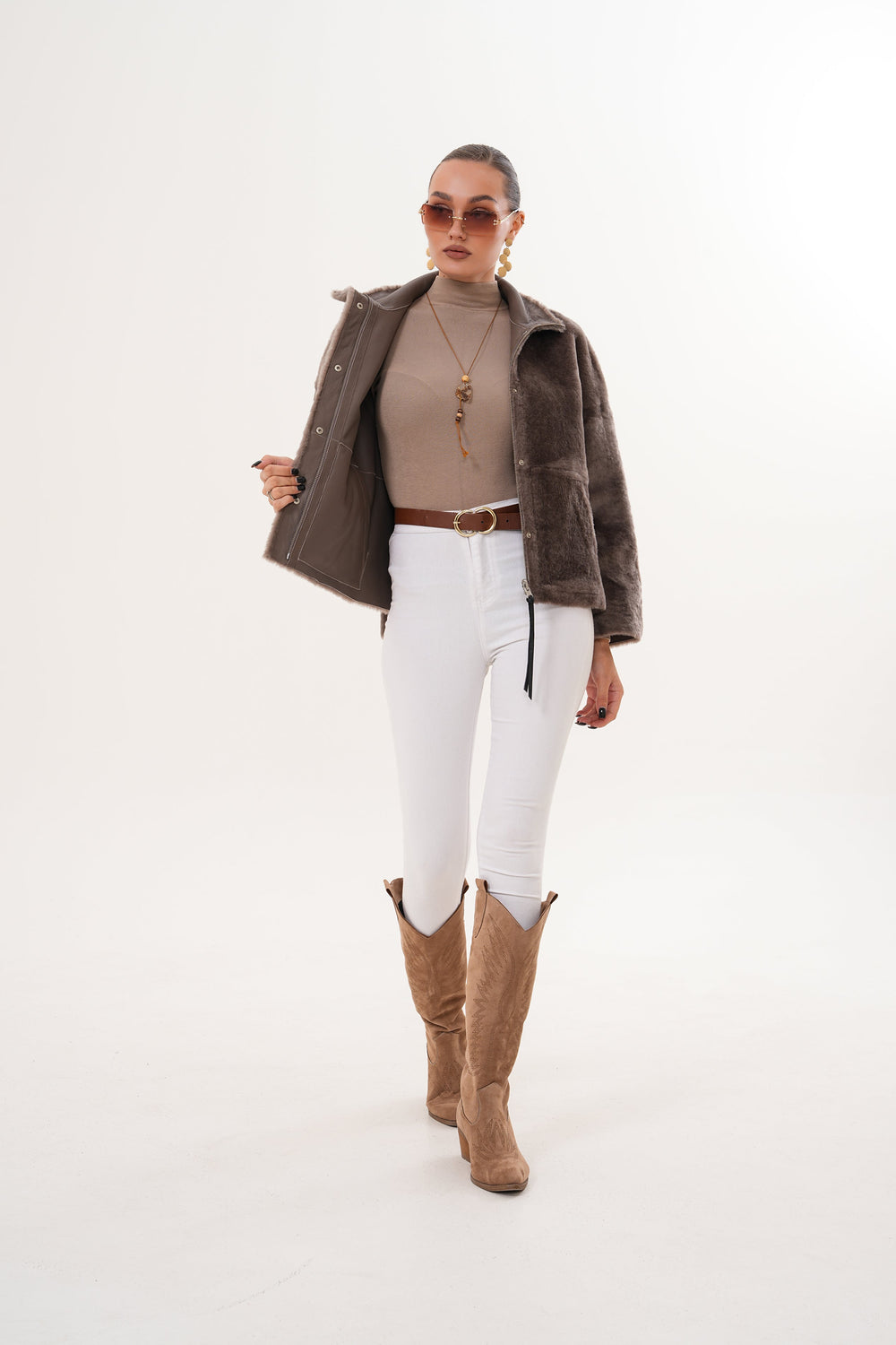 The Geneva Reversible Shearling Leather Jacket