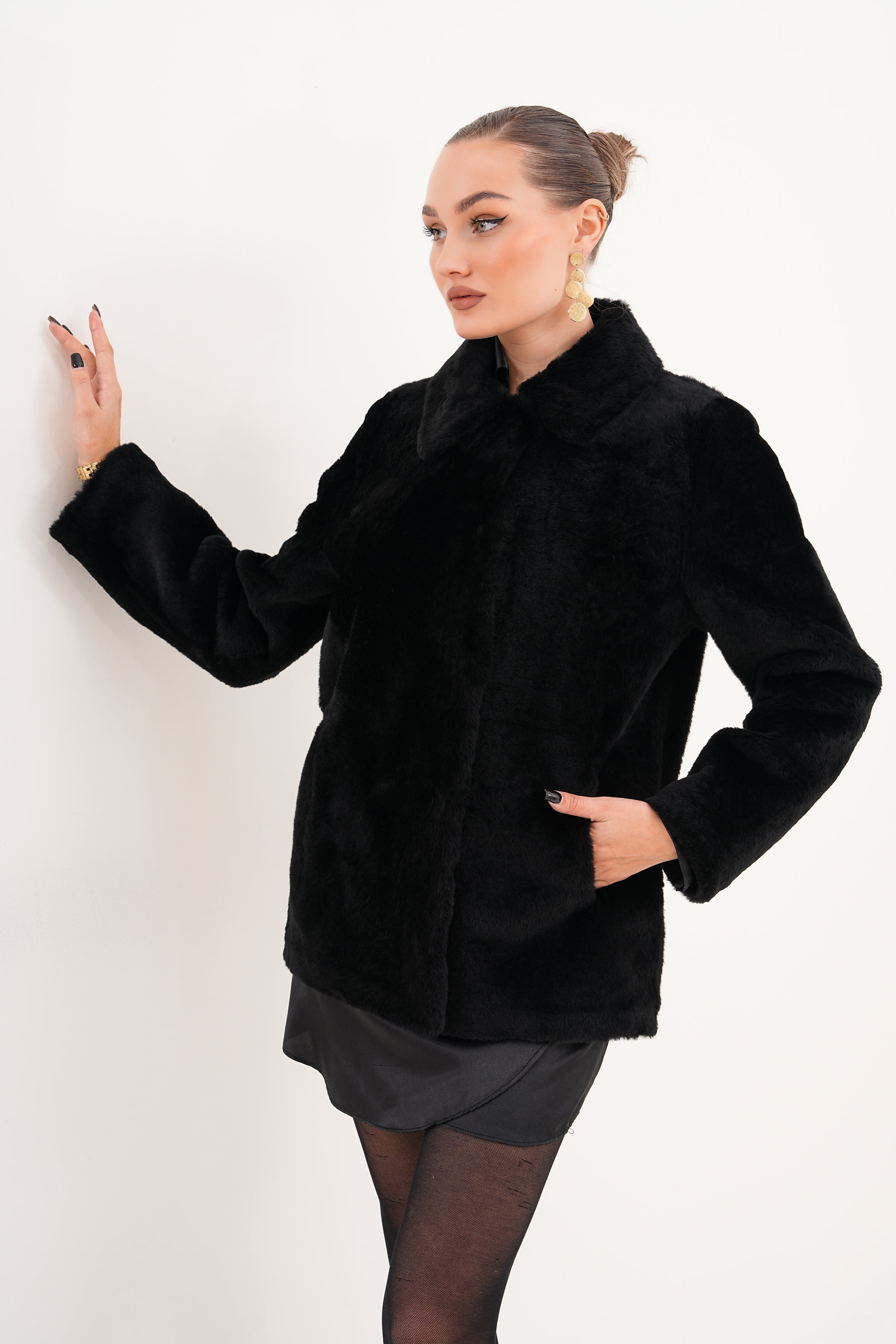The Ava Reversible Shearling Leather Jacket